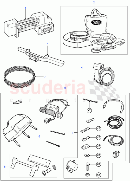 Part Diagram for Land Rover RTC7072