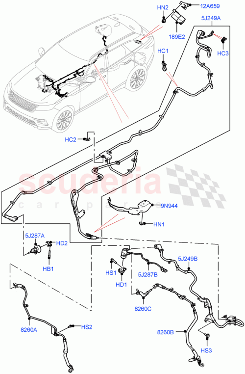 Part Diagram for Land Rover LR158186