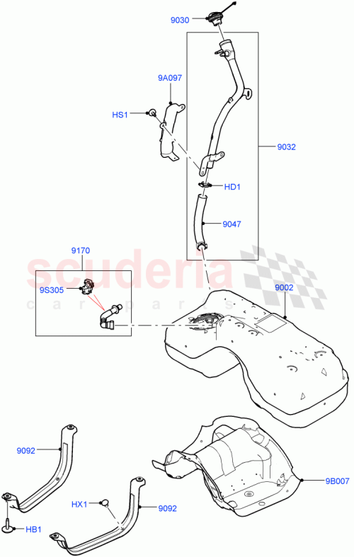 Part Diagram for Land Rover LR125676