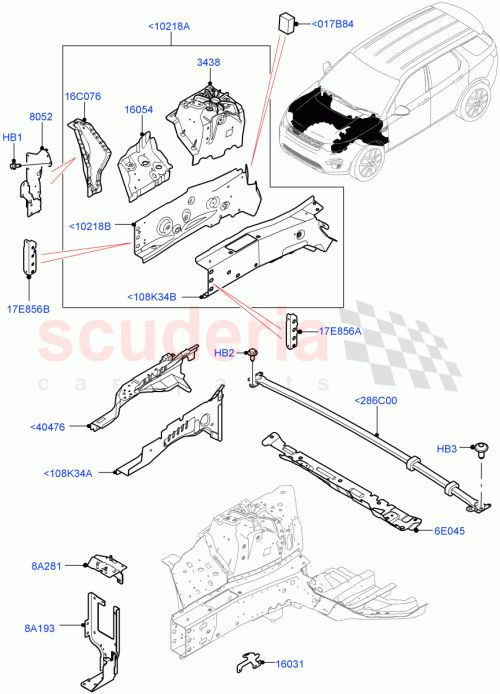 Part Diagram for Land Rover LR164822