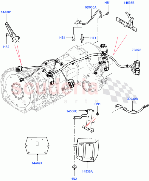 Part Diagram for Land Rover LR083611