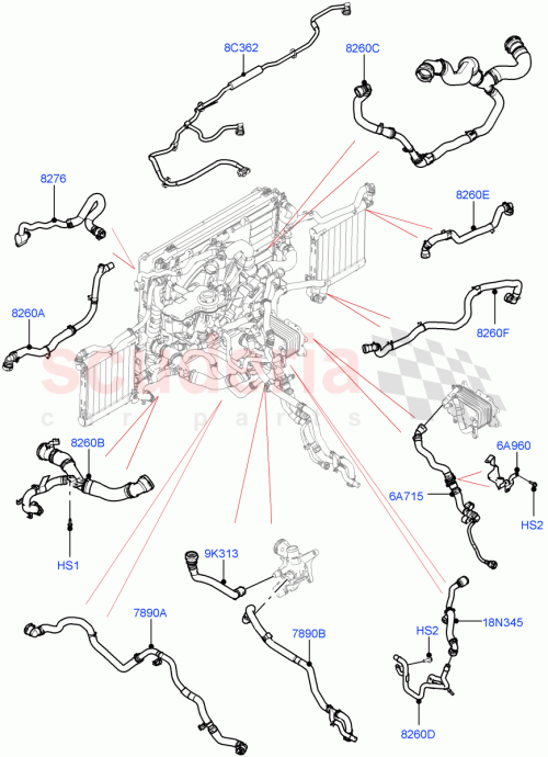 Part Diagram for Land Rover LR140819