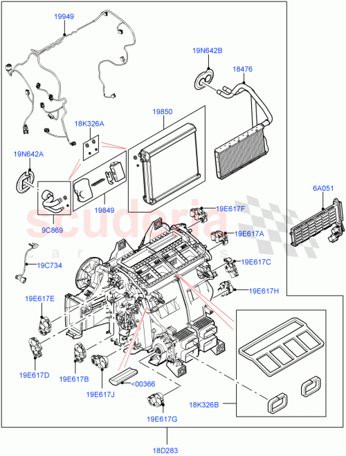 Part Diagram for Land Rover LR131057