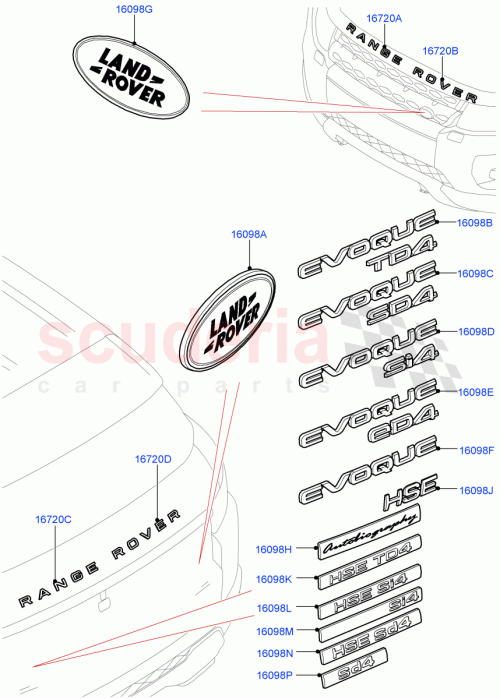 Part Diagram for Land Rover LR078574