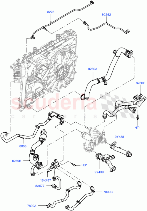 Part Diagram for Land Rover LR113150