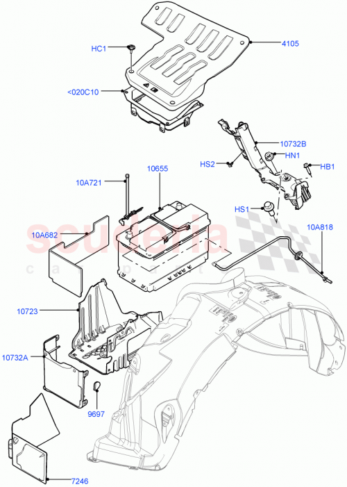 Part Diagram for Land Rover LR029528