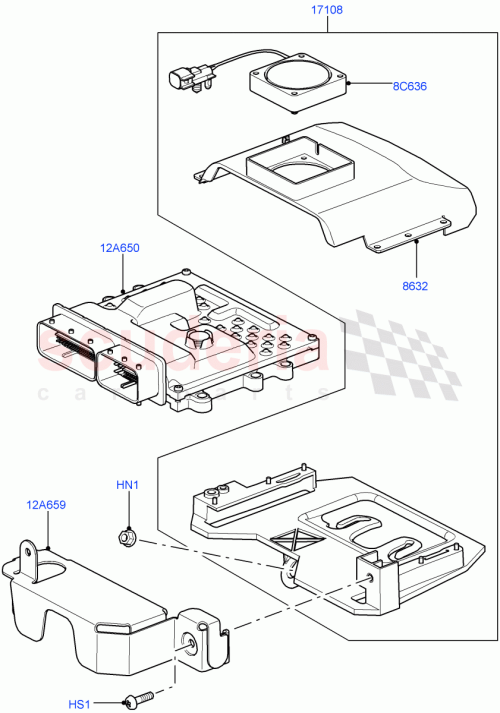 Part Diagram for Land Rover LR012730