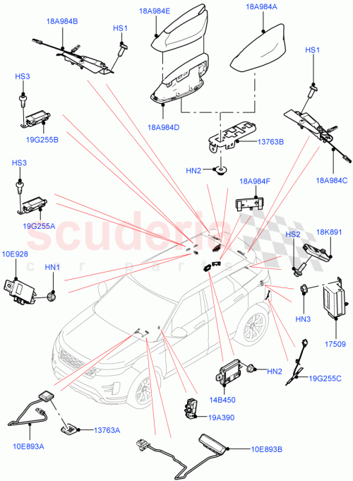 Part Diagram for Land Rover LR115405