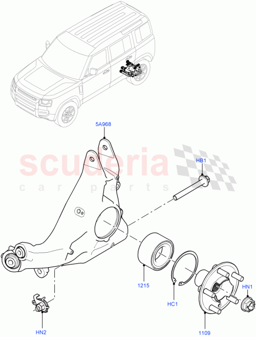 Part Diagram for Land Rover LR130577