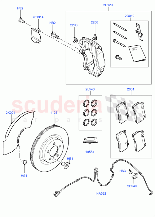 Part Diagram for Land Rover LR110103