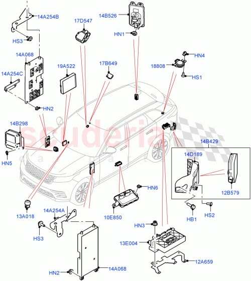 Part Diagram for Land Rover LR110726