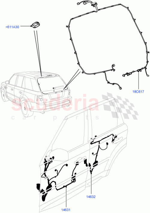 Part Diagram for Land Rover LR030142