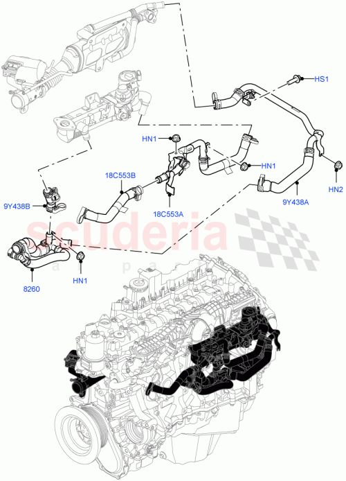 Part Diagram for Land Rover LR125494