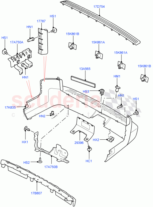 Part Diagram for Land Rover LR017351