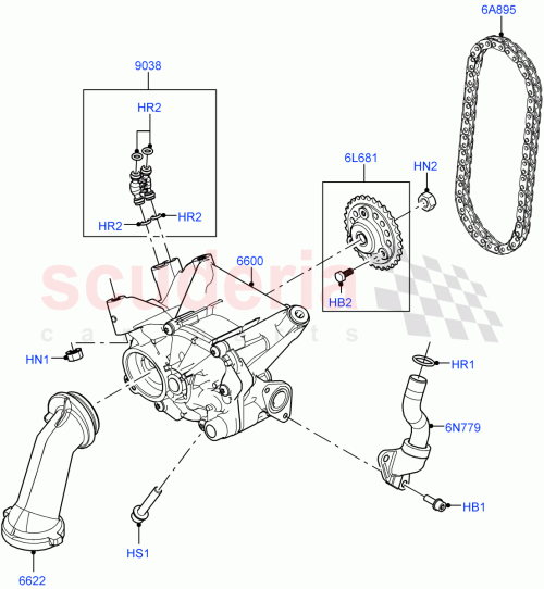 Part Diagram for Land Rover LR158320