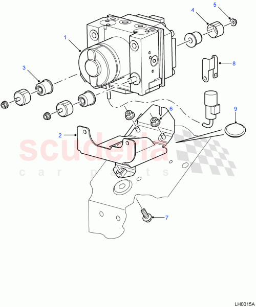 Part Diagram for Land Rover LR055940