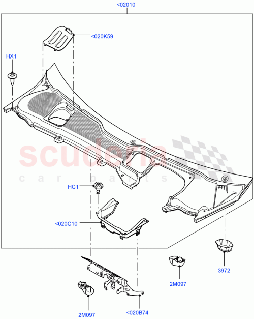 Part Diagram for Land Rover LR003110