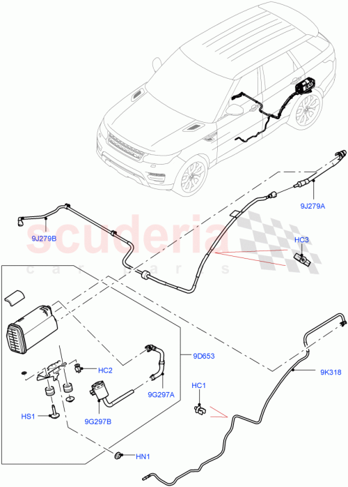 Part Diagram for Land Rover PEK500120