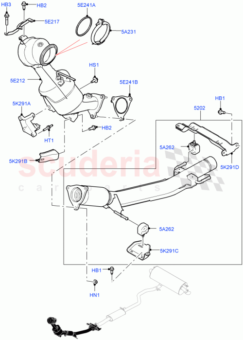 Part Diagram for Land Rover LR115630