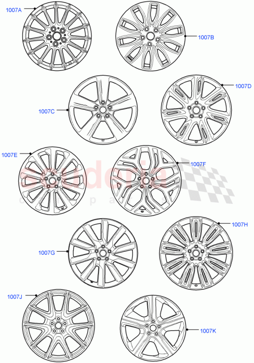 Part Diagram for Land Rover LR092491