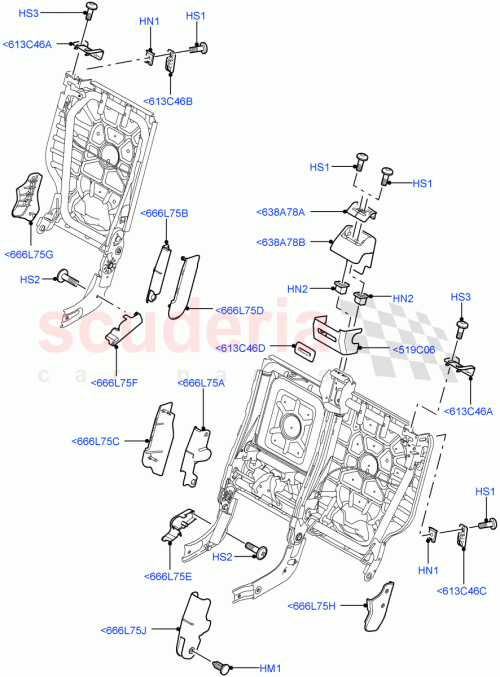Part Diagram for Land Rover HXM500061PVJ