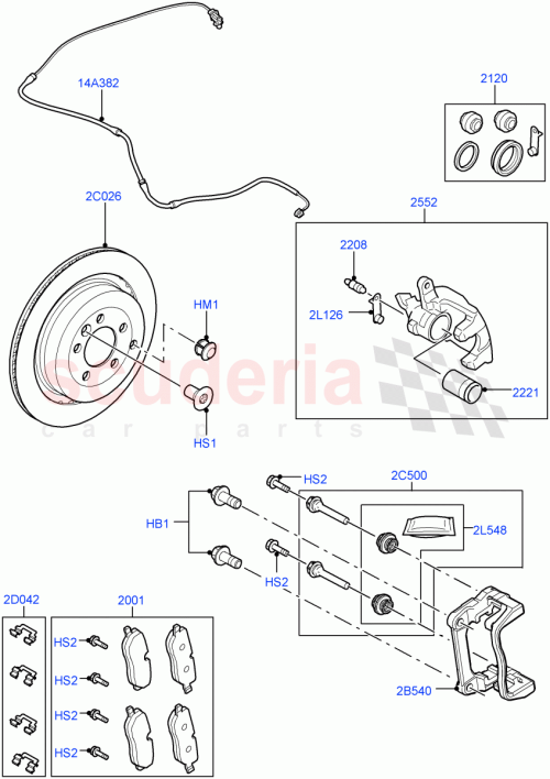 Part Diagram for Land Rover SOB500052