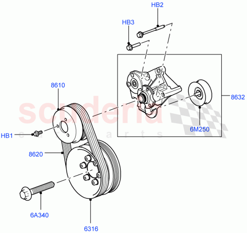 Part Diagram for Land Rover LR035555