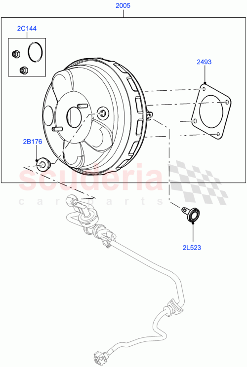 Part Diagram for Land Rover LR083602