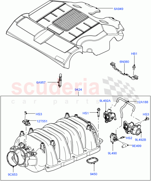 Part Diagram for Land Rover LR010878