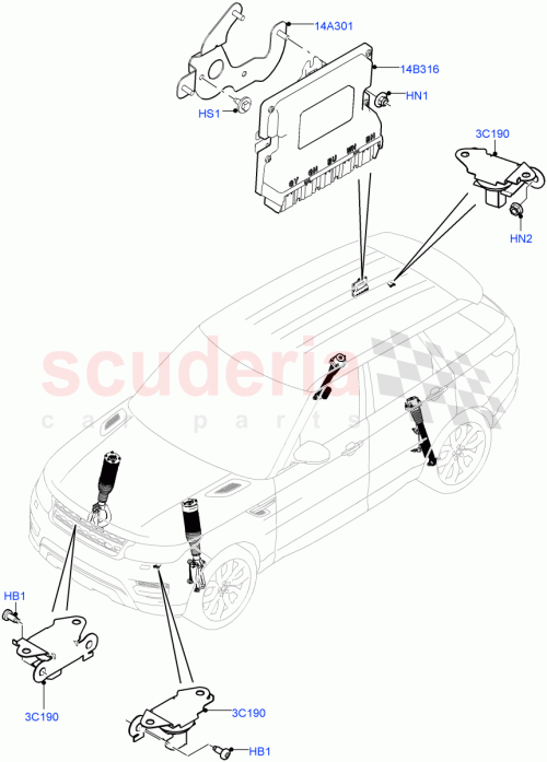 Part Diagram for Land Rover LR042101