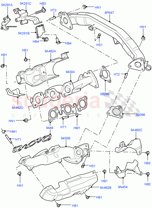 Part Diagram for Land Rover LR105433