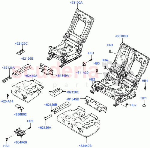 Part Diagram for Land Rover LR151245