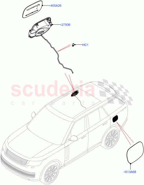 Part Diagram for Land Rover LR155162