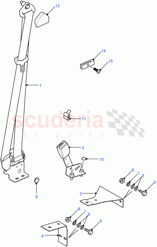 Part Diagram for Land Rover EVB500860PMA