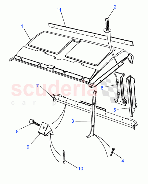 Part Diagram for Land Rover MWC9604