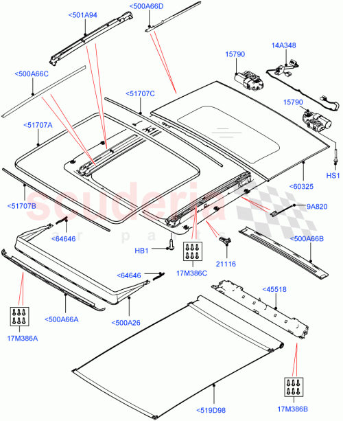 Part Diagram for Land Rover LR122587