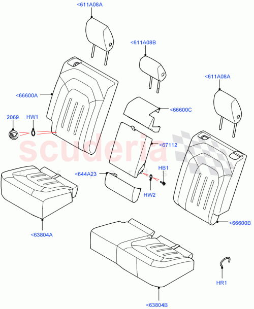 Part Diagram for Land Rover LR147148