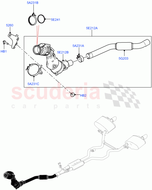 Part Diagram for Land Rover LR100564