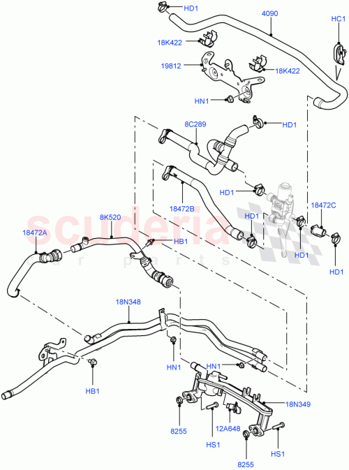 Part Diagram for Land Rover LR016854