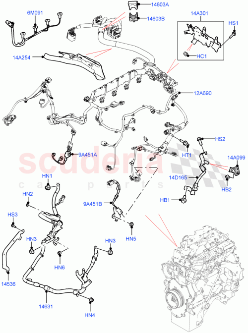 Part Diagram for Land Rover LR145132