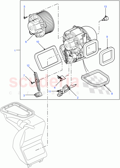 Part Diagram for Land Rover JGB500060