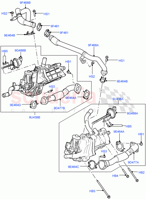 Part Diagram for Land Rover LR012201