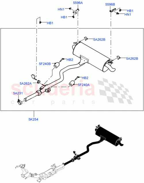 Part Diagram for Land Rover LR117554