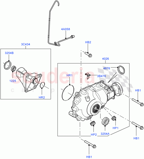 Part Diagram for Land Rover TBK500040