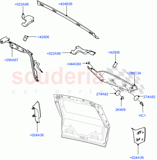Part Diagram for Land Rover LR116104