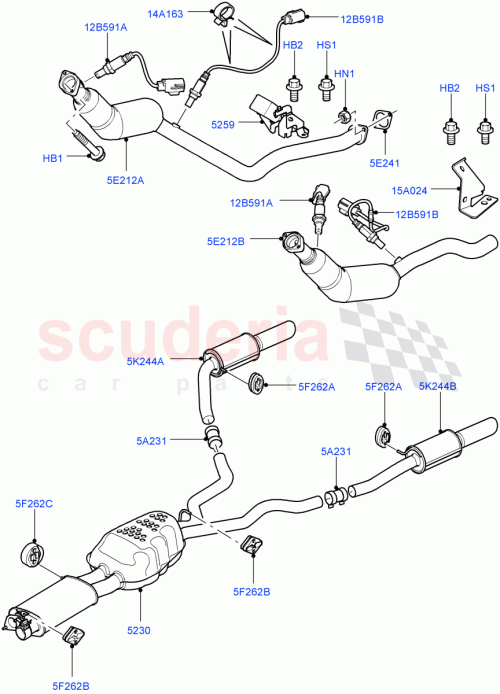 Part Diagram for Land Rover YQU500360
