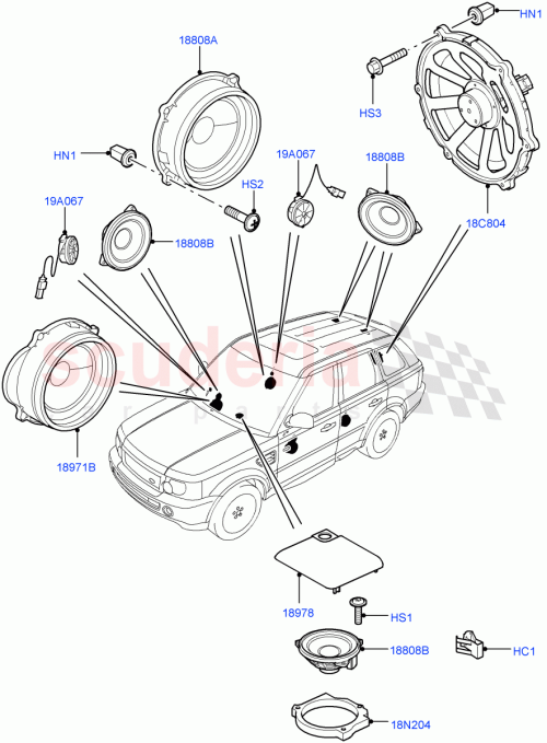 Part Diagram for Land Rover DA608064L