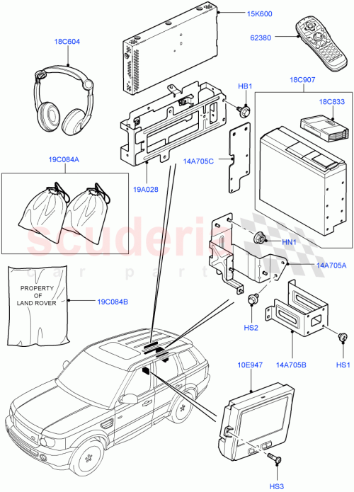 Part Diagram for Land Rover YIL500080