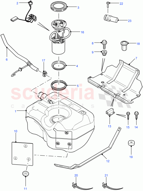 Part Diagram for Land Rover LR030036