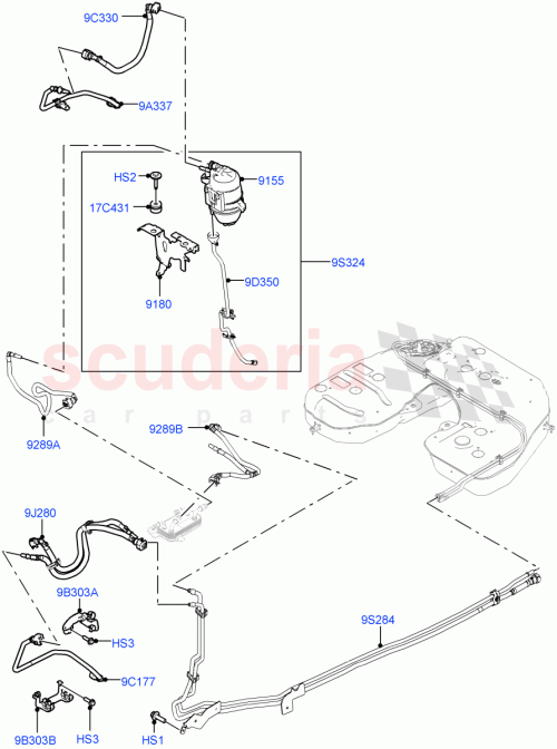 Part Diagram for Land Rover LR142296